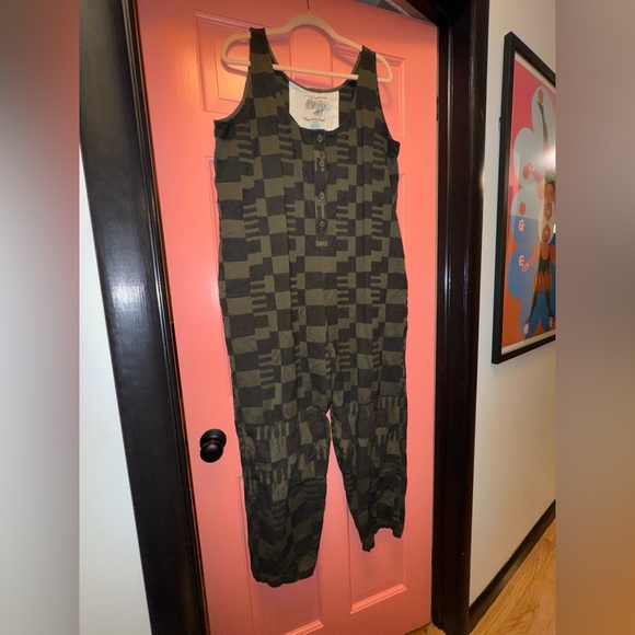 Ace & Jig Green and Black Patterned Jumpsuit - Picture 10 of 11